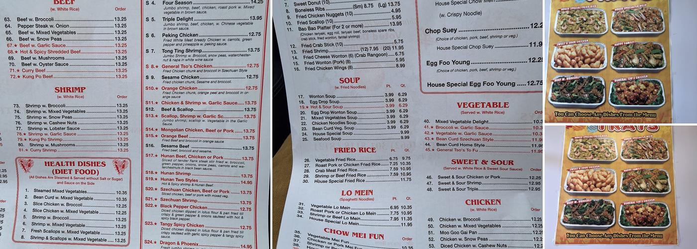 Mr. Chen's Kitchen Menu