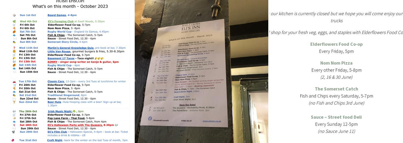 The Rose & Crown Inn (Eli’s) Menu