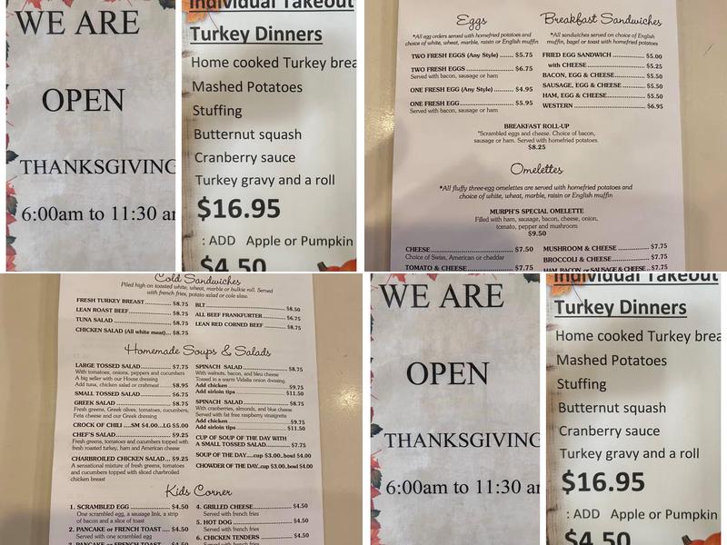 Murph's Place Menu