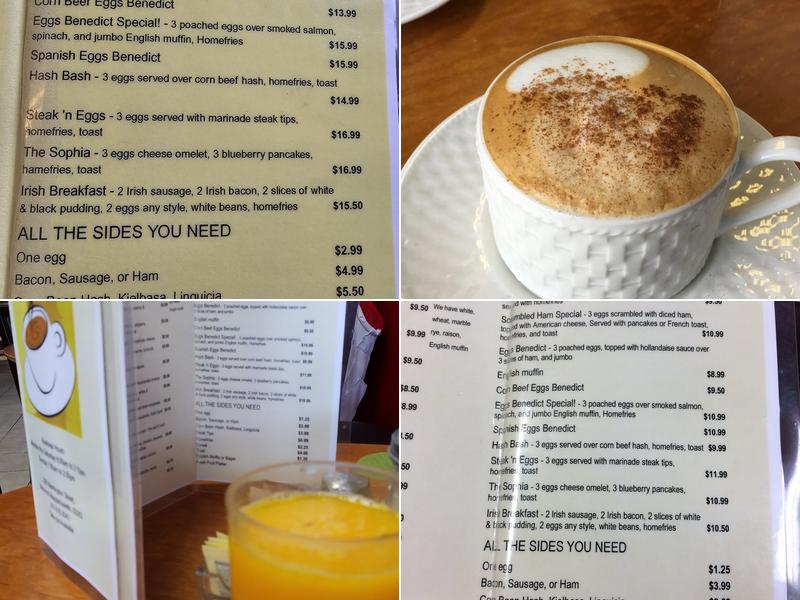 Sunrise Breakfast Menu