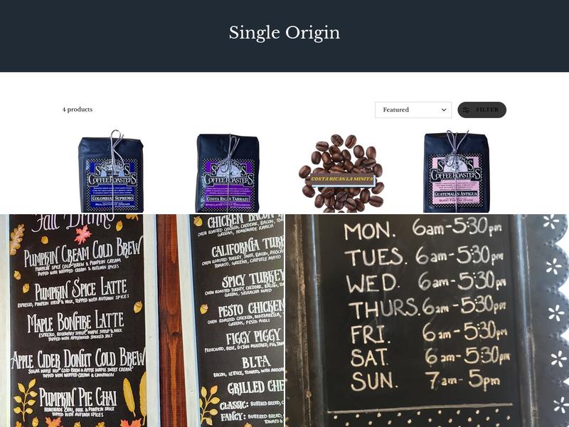 Shelburne Falls Coffee Roasters Menu