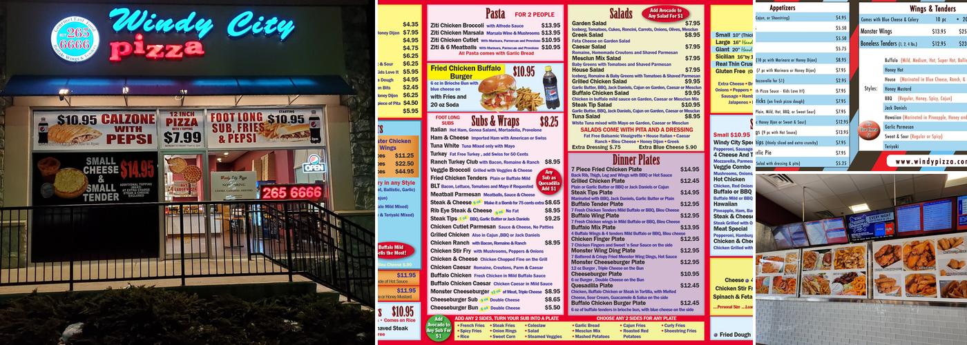 Windy City Pizza - Dorchester Menu