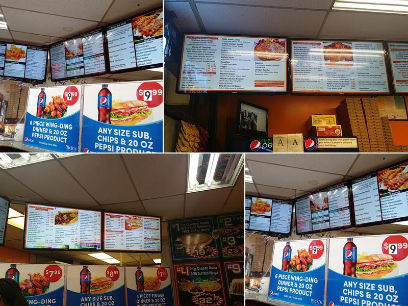 Nick's Pizza & Seafood Menu