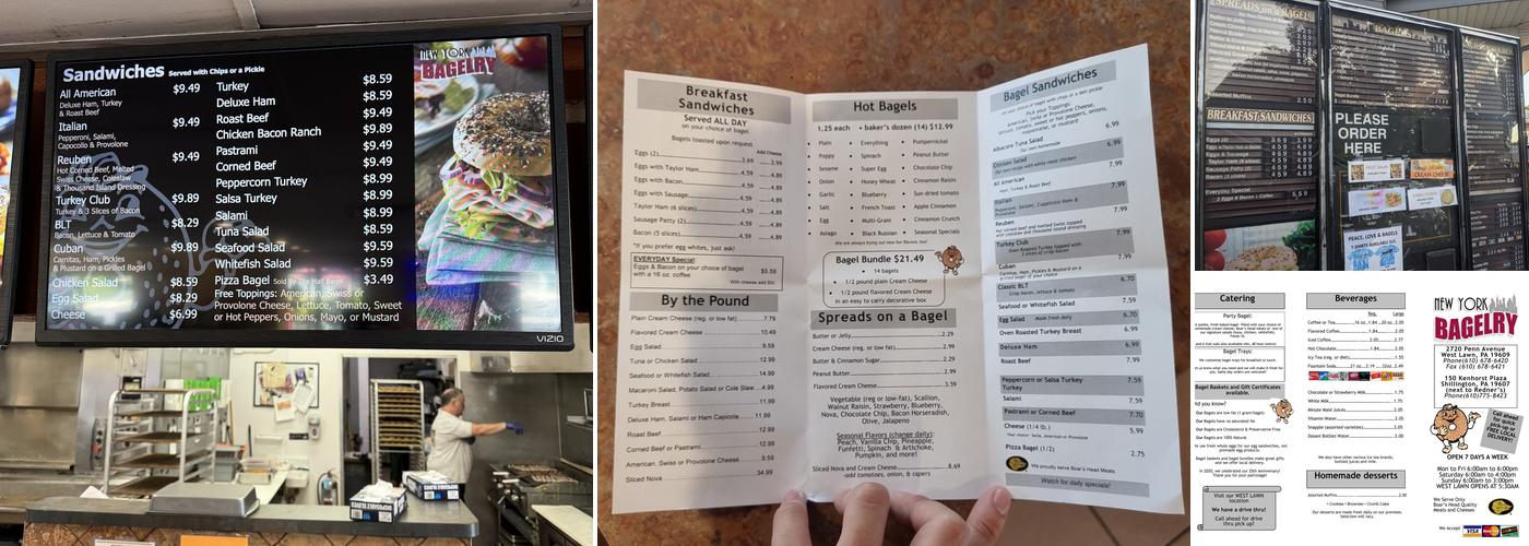 New York Bagelry Menu