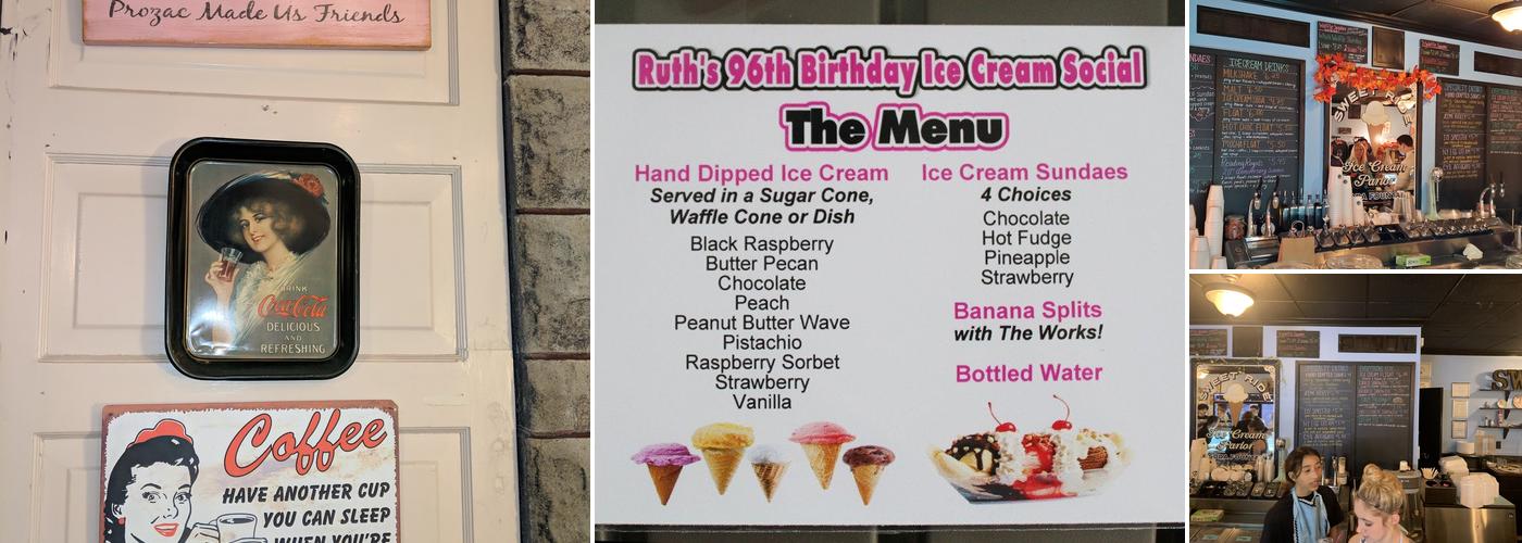 Sweet Ride Ice Cream Menu