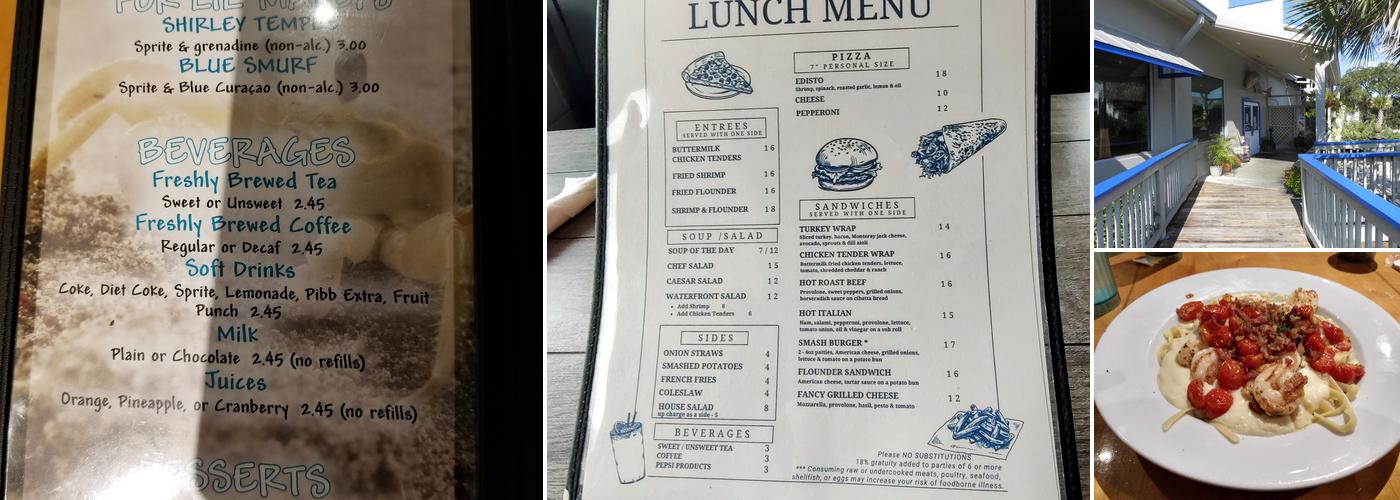 The Waterfront Restaurant Menu