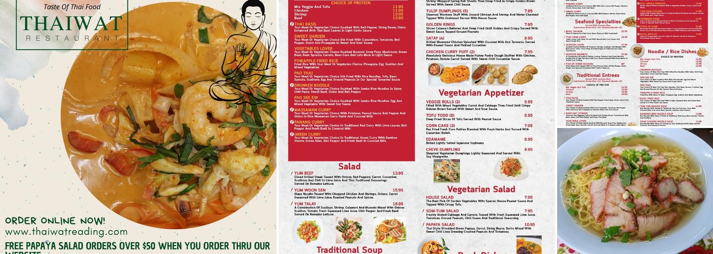 Thai Wat Restaurant Menu