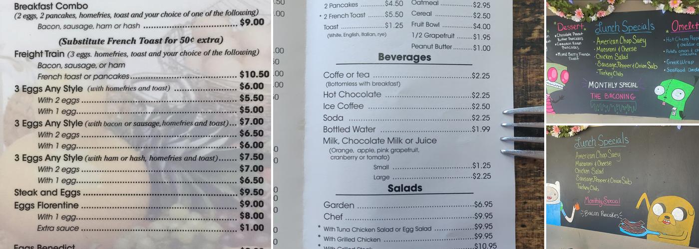 Cappa's Trackside Kitchen Menu