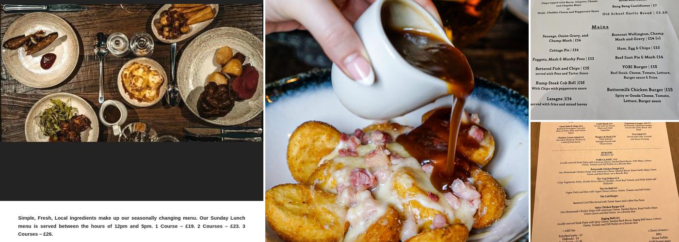 Ye Olde Bull Inn Menu