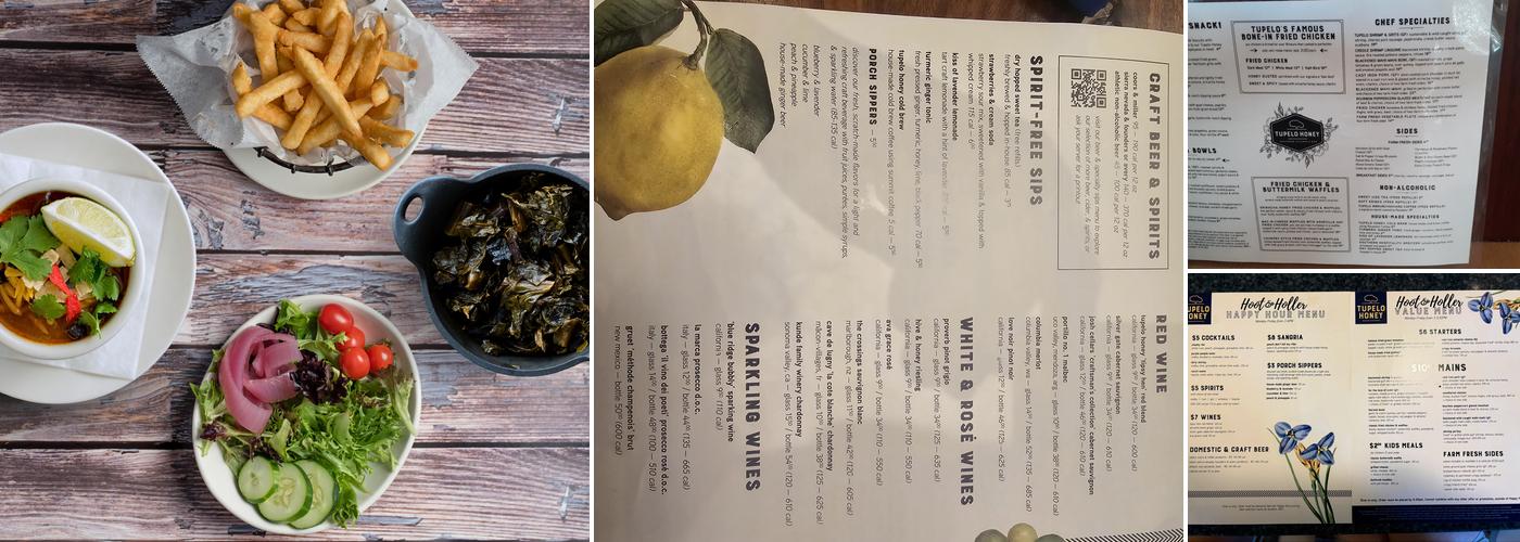 Tupelo Honey Southern Kitchen & Bar Menu