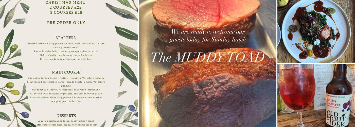The MUDDY TOAD Menu