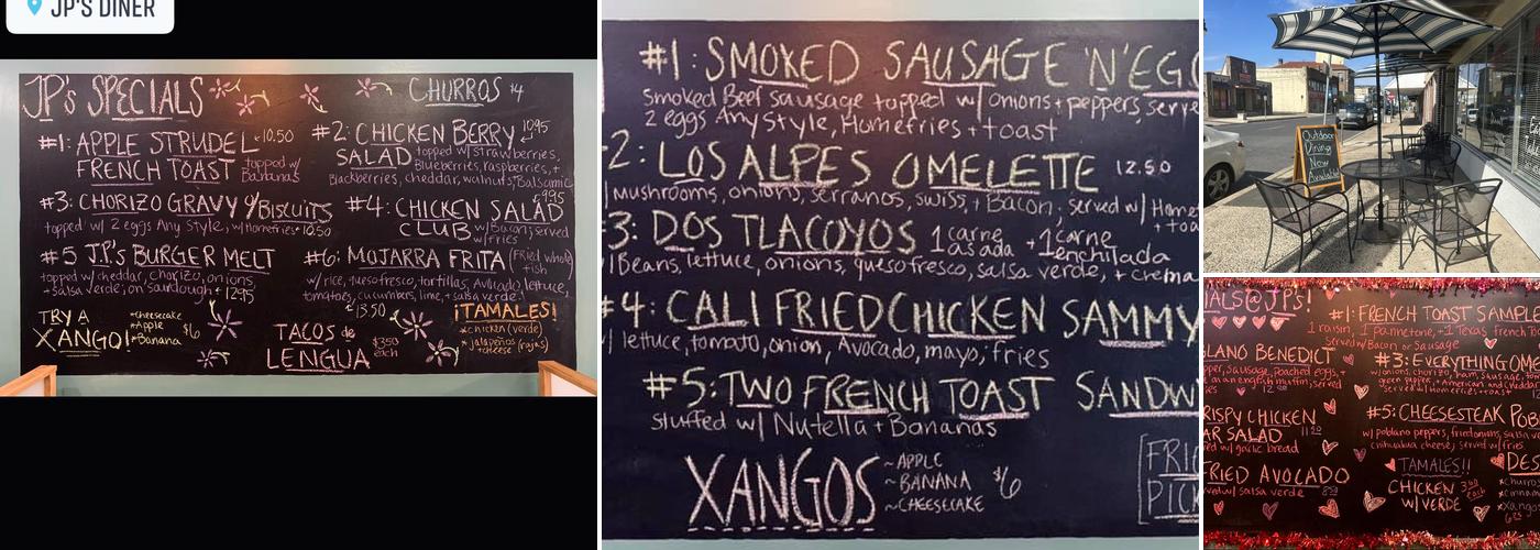 JP's Diner Menu