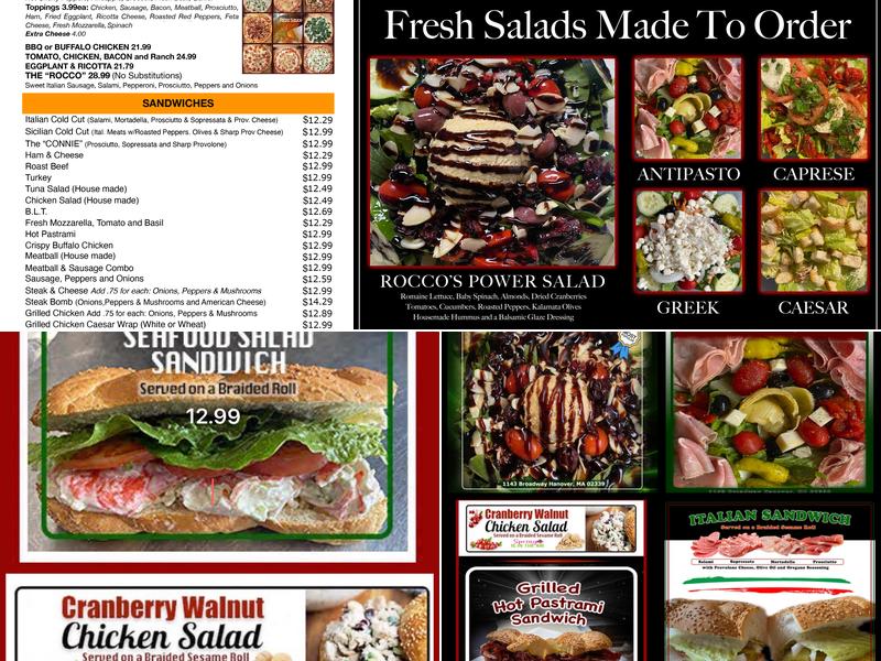 Rocco's Italian Pizzeria Menu