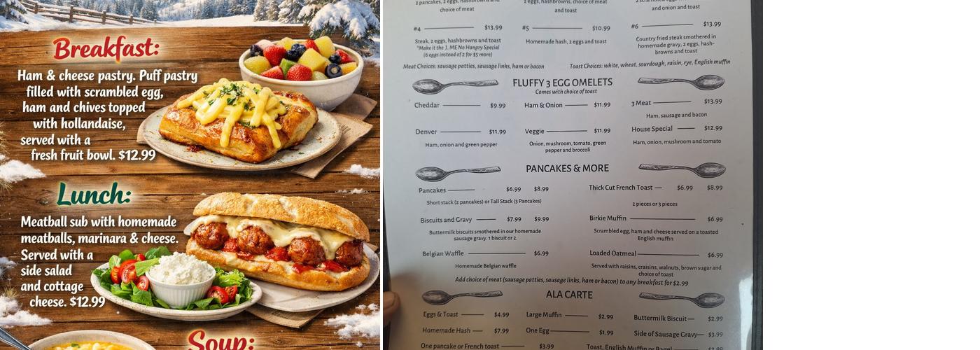 Cable Cafe Menu