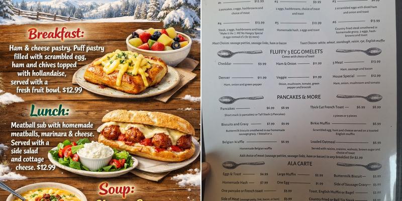 Cable Cafe Menu