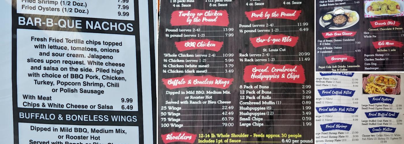 John's Bar-B-Que Menu