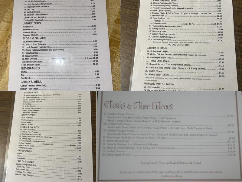 Kathy's Catfish & Bar-B-Q Menu