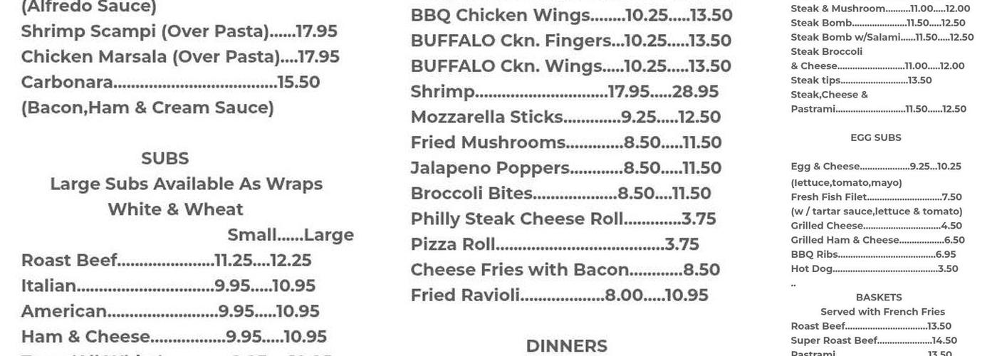 Kipos Roast Beef Menu