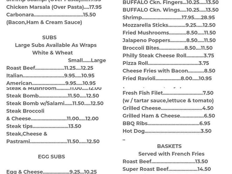 Kipos Roast Beef Menu
