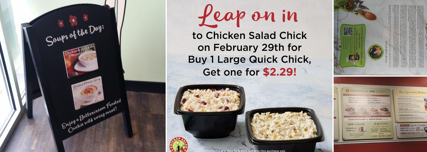 Chicken Salad Chick Menu