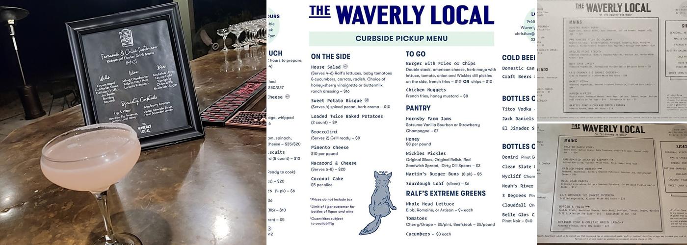The Waverly Local Menu