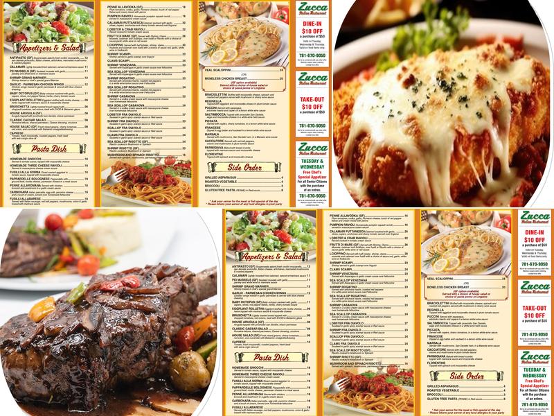 ZUCCA Italian Restaurant and Bar Menu