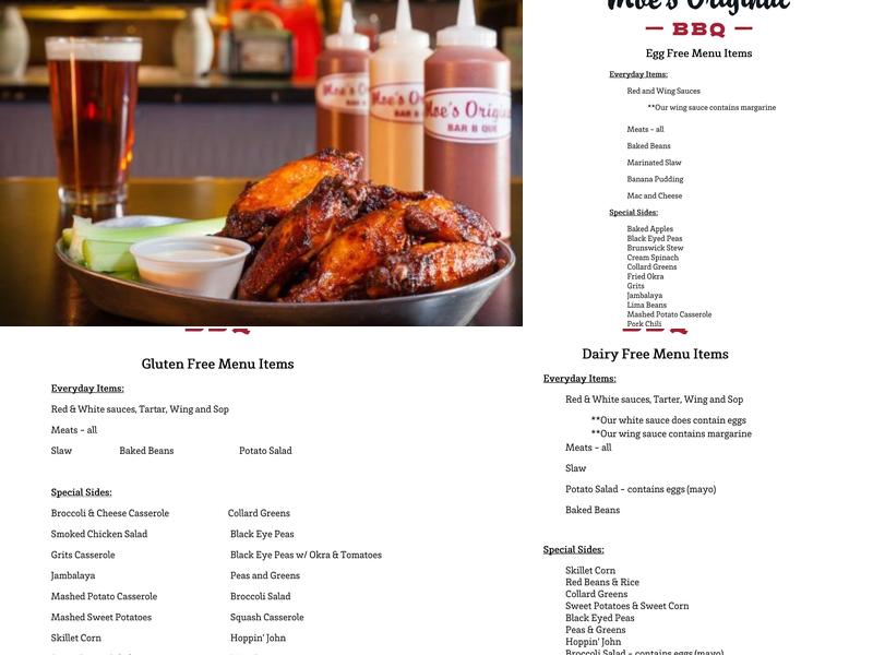 Moe's Original BBQ Menu
