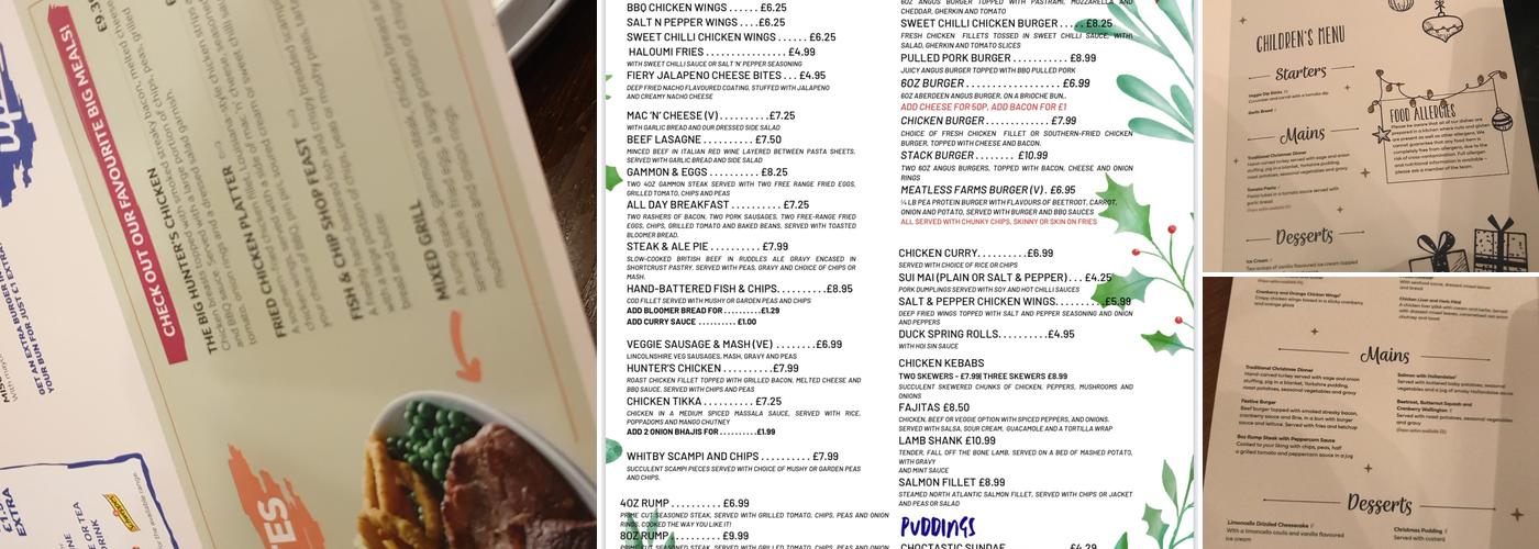 The Rocket Pub & Kitchen Menu