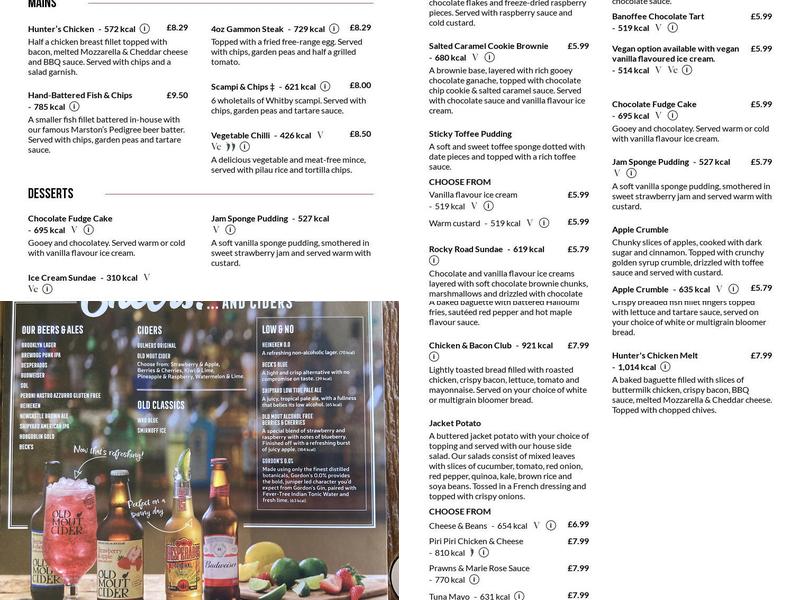 Childwall Abbey Hotel Menu