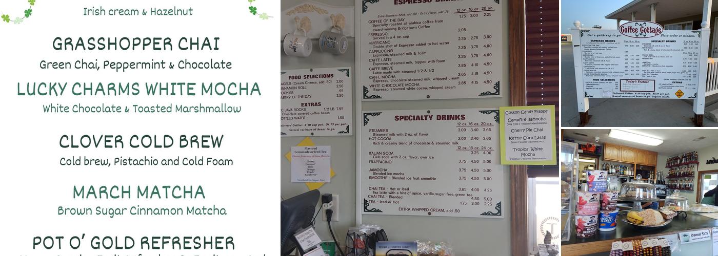 Coffee Cottage Menu