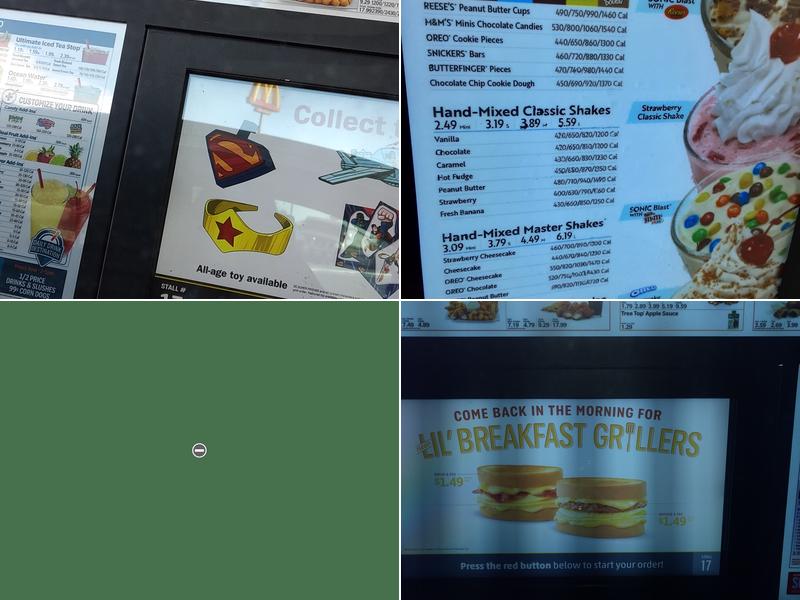 Sonic Drive-In Menu