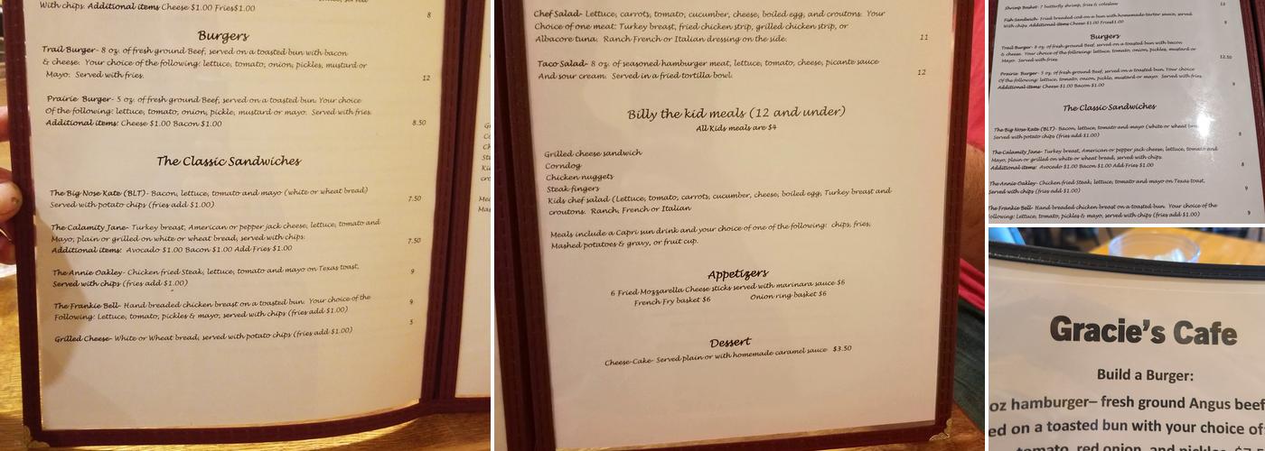 Maria’s Taqueria Menu