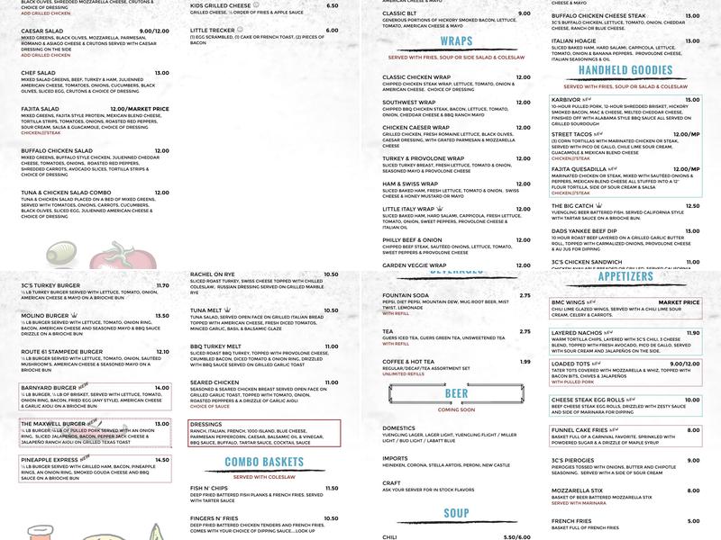 3C's Family Restaurant Menu