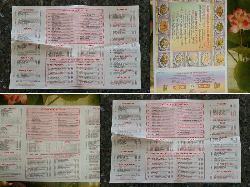 China Moon Menu