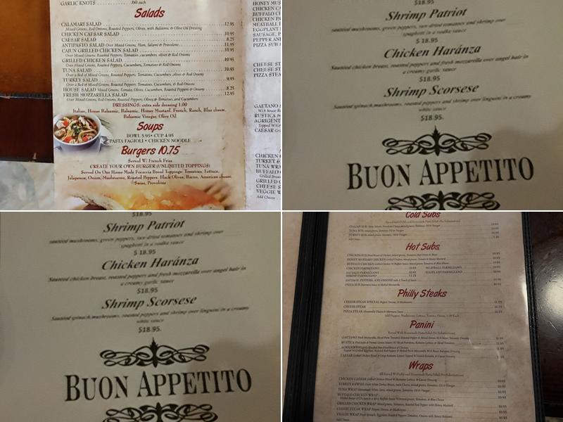 Italian Touch Restaurant & Pizza Menu