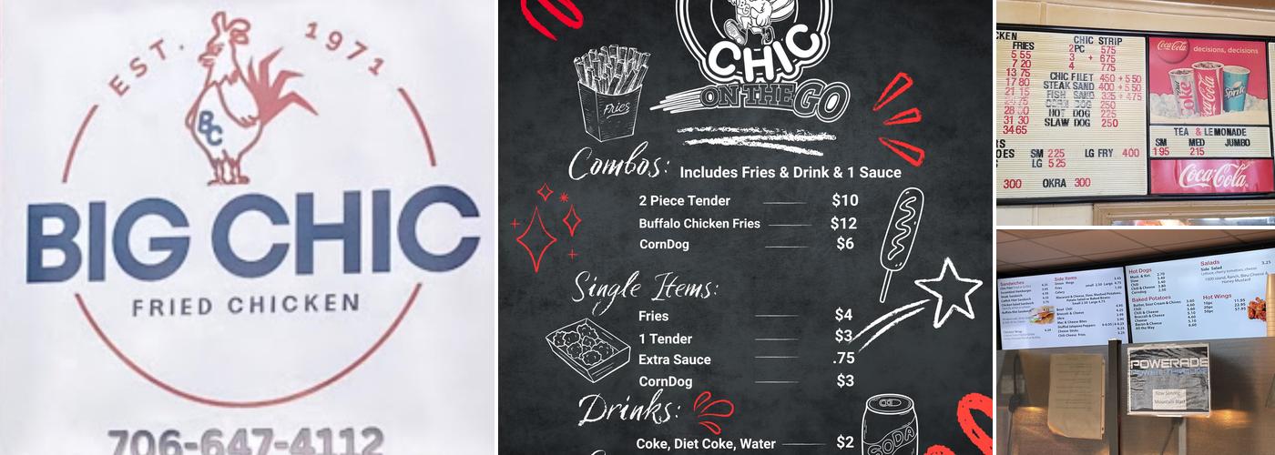 Big Chic Downtown Menu