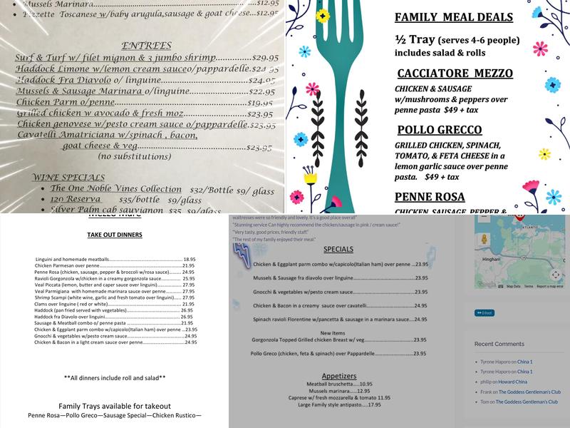 Mezzo Mare Menu