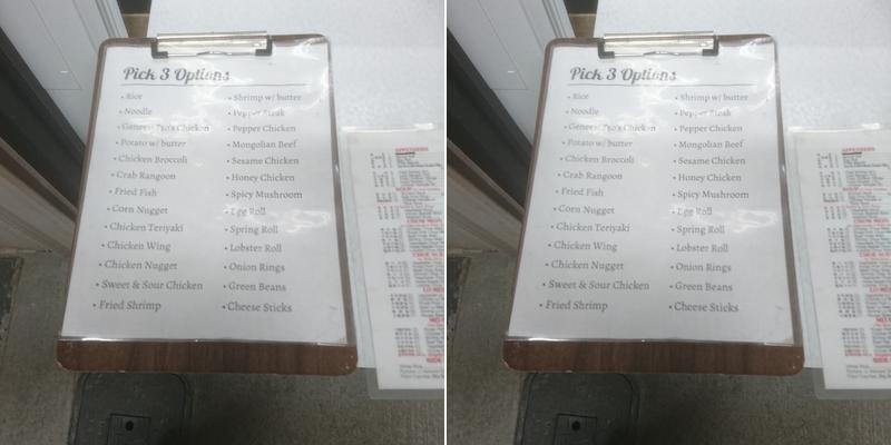 King Buffet Menu