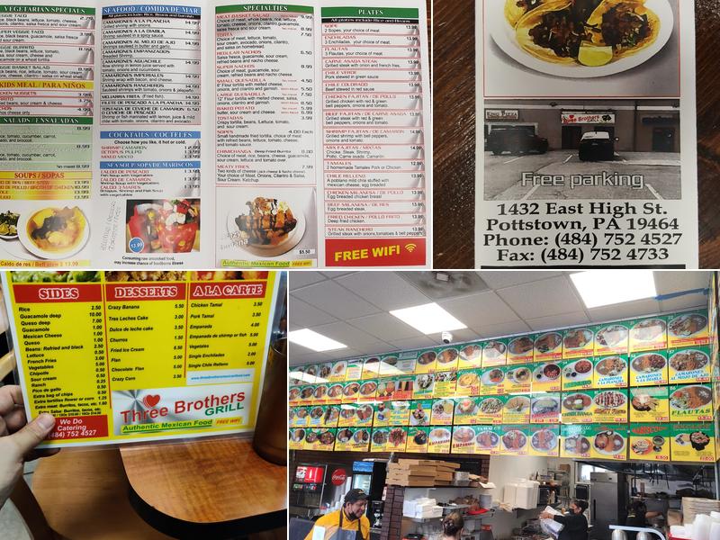Three Brothers Mexican Grill Menu