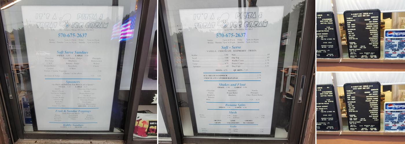 Treat Pizza L'Oven Menu