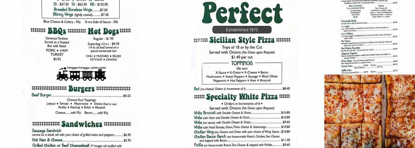 Pizza Perfect Menu