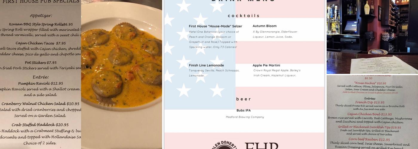 First House Pub Menu