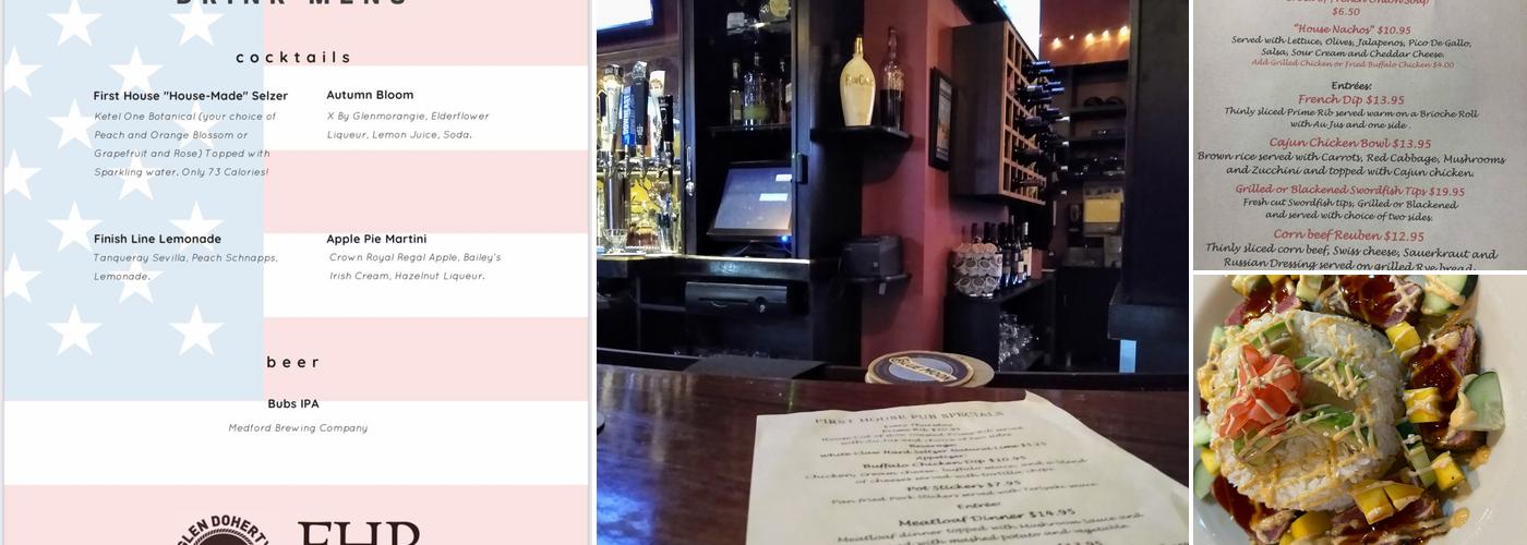 First House Pub Menu