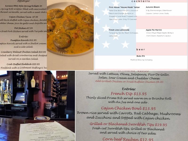 First House Pub Menu