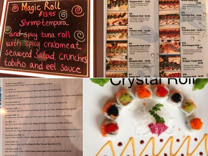 BlueWaterSushi Menu