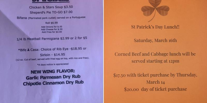 Open Door Cafe Menu