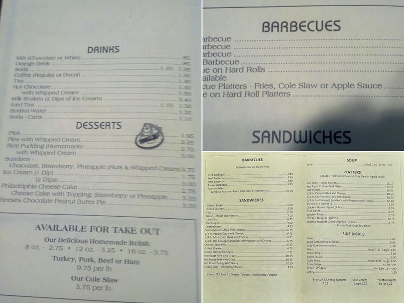 Half Circle Barbecue Menu