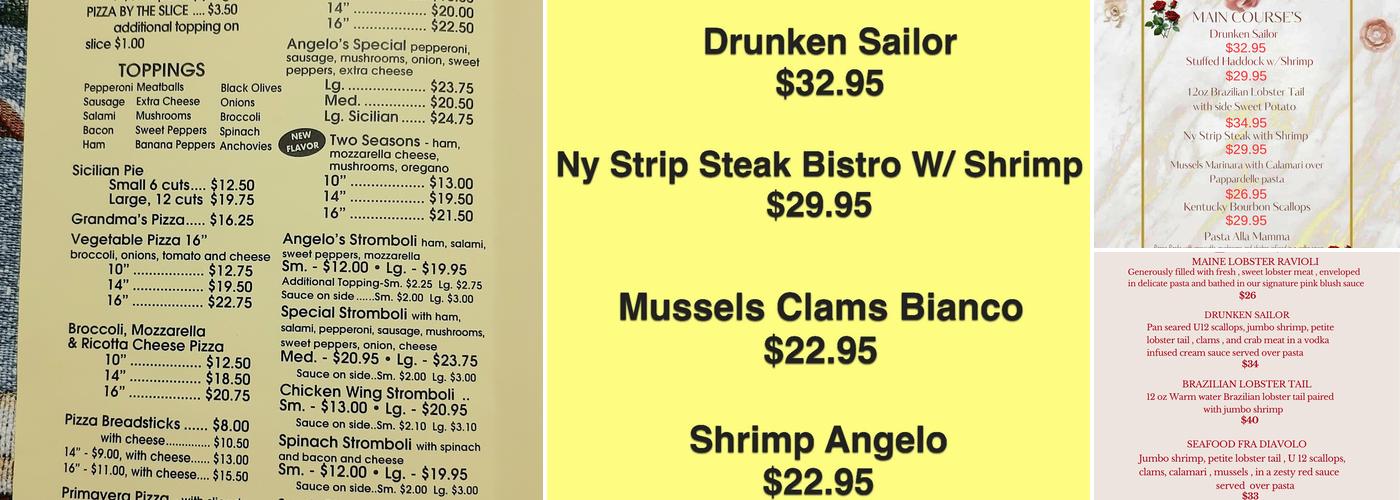 Angelo's Menu