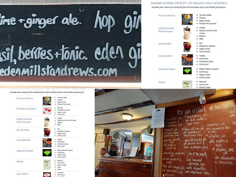 The Railway Inn Menu