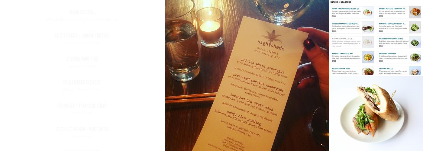 Soall Viet Kitchen Menu